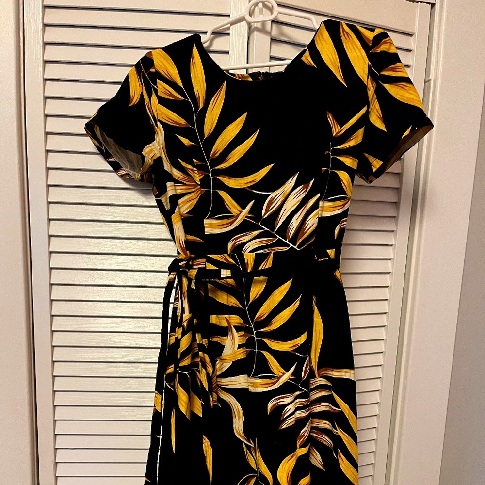 Stelen Palm Print dress